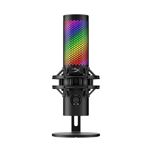 USB Gaming Microphone with RGB Lighting for Streaming
