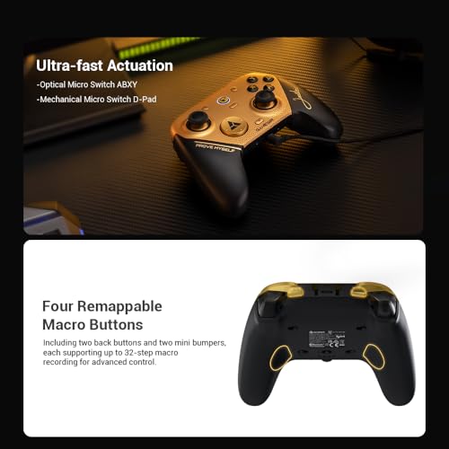 Wireless Gaming Controller with 8K TMR Sticks for PC