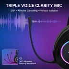 Wireless Gaming Headset for PS5 Switch and PC