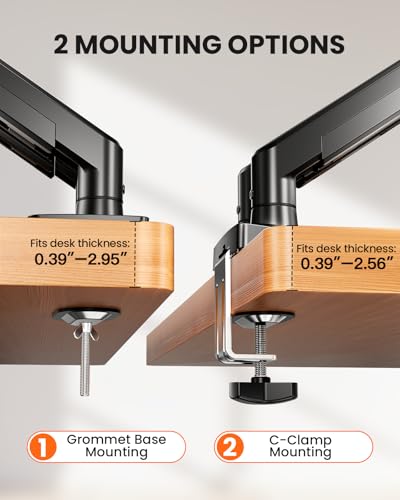 Monitor Arm with Fully Adjustable Full Motion Mount