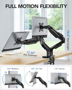 Dual Monitor Arm for 13 to 32 Inch Screens