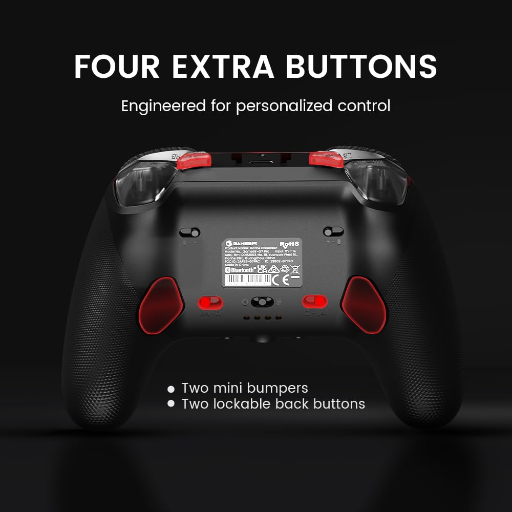 Wired Gaming Controller with Hall Effect Joysticks