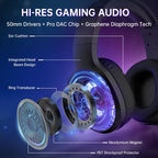 Wireless Gaming Headset for PS5 Switch and PC