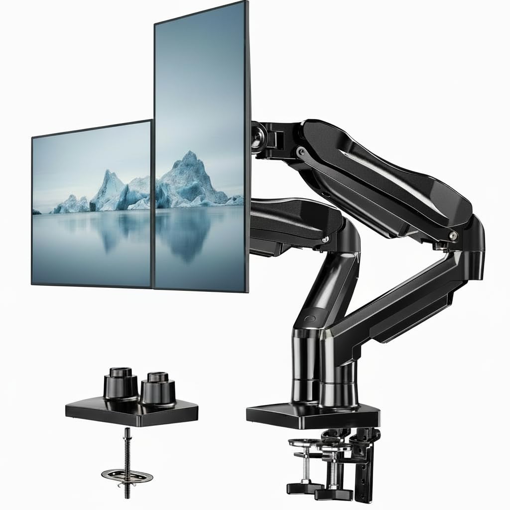 Dual Monitor Arm for 13 to 32 Inch Screens