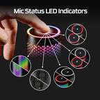 USB Gaming Microphone with RGB Lighting for Streaming
