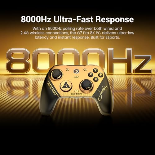 Wireless Gaming Controller with 8K TMR Sticks for PC