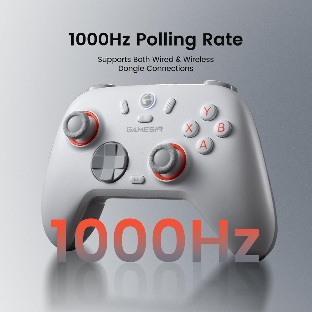 Wireless Gaming Controller with Hall Effect Sticks