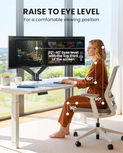 Monitor Arm with Fully Adjustable Full Motion Mount