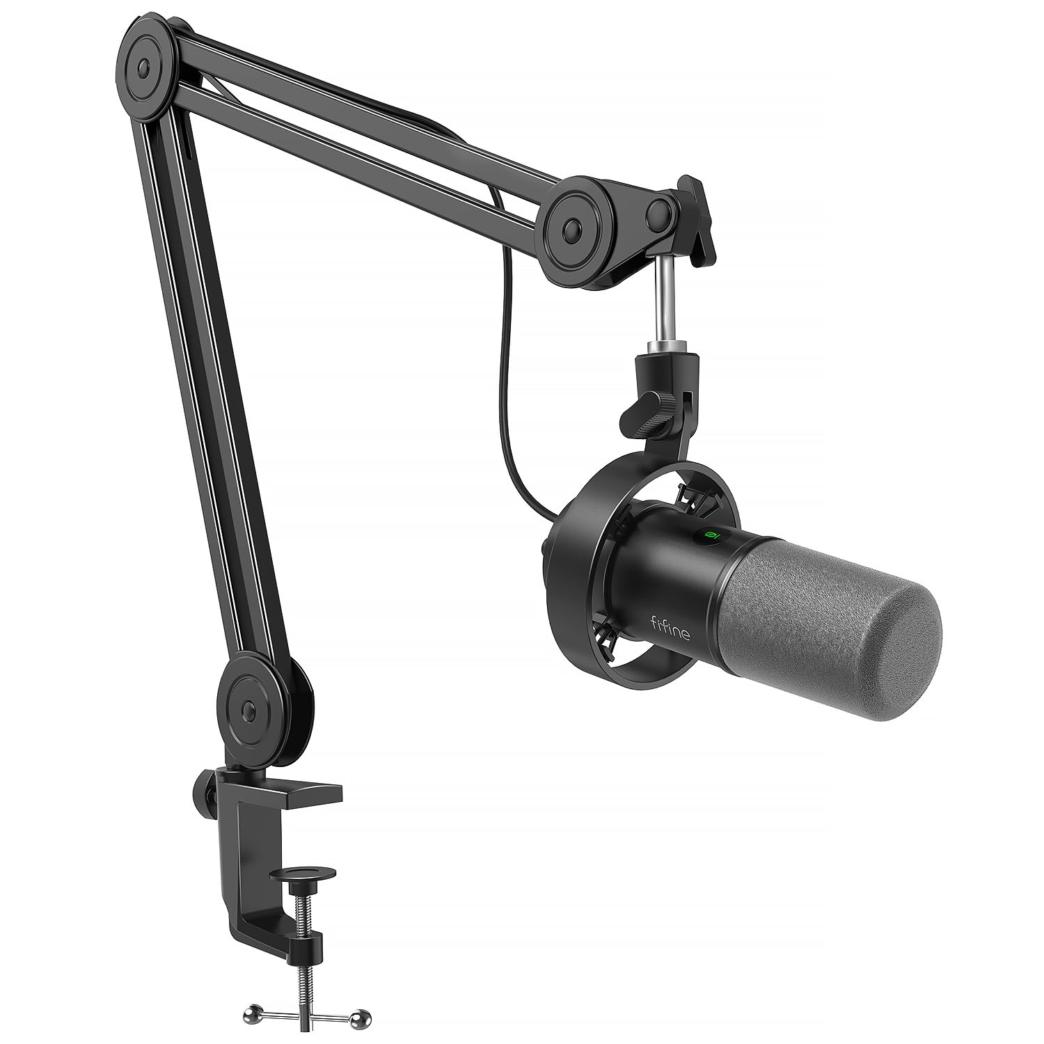 USB XLR Gaming Microphone with Boom Arm and Mute