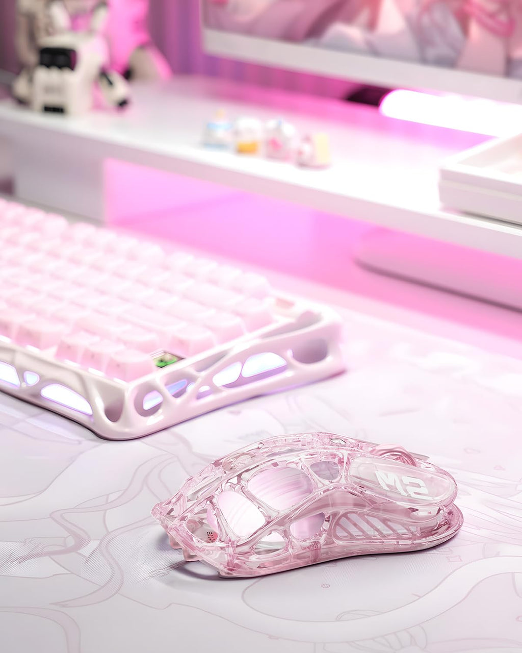 Wireless Gaming Mouse with 26000 DPI RGB Sensor