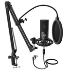 USB Condenser Gaming Microphone for Streaming and Recording