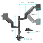 Monitor Arm Vertical Mount for 17 to 49 Inch Screens