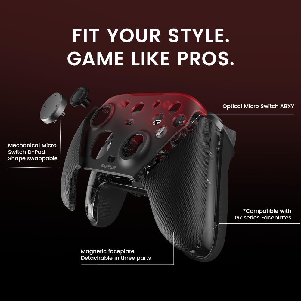 Wired Gaming Controller with Hall Effect Joysticks