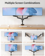 Triple Monitor Arm for 27 Inch Gaming Monitors