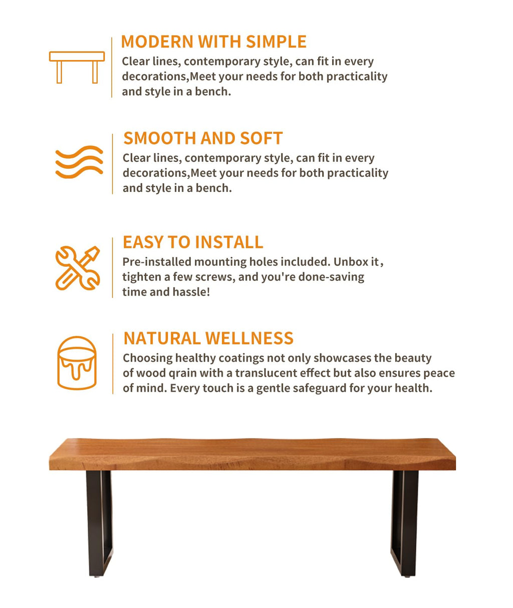 Solid Wood Gaming Desk with Modern Minimalist Design