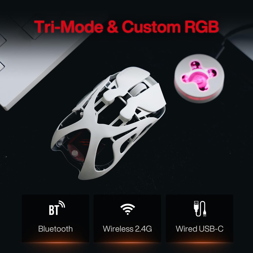 Wireless Gaming Mouse with 30K DPI and 8K Polling