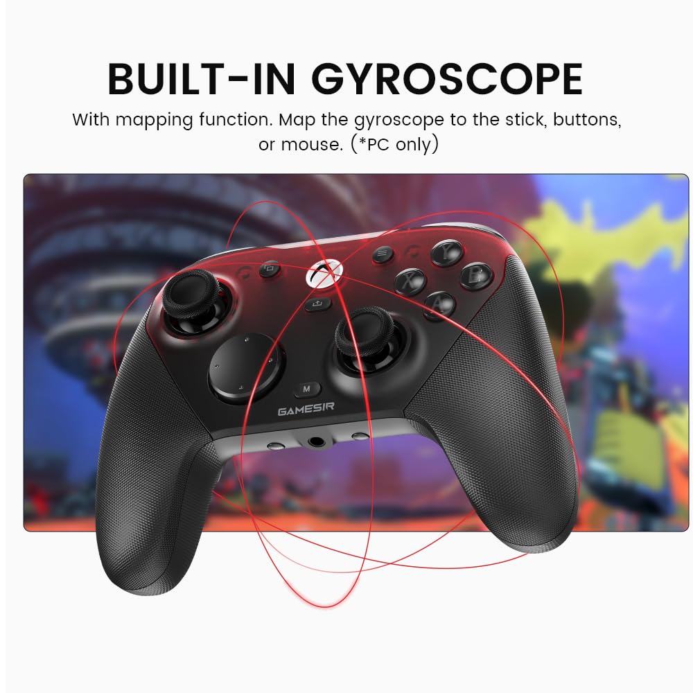 Wired Gaming Controller with Hall Effect Joysticks