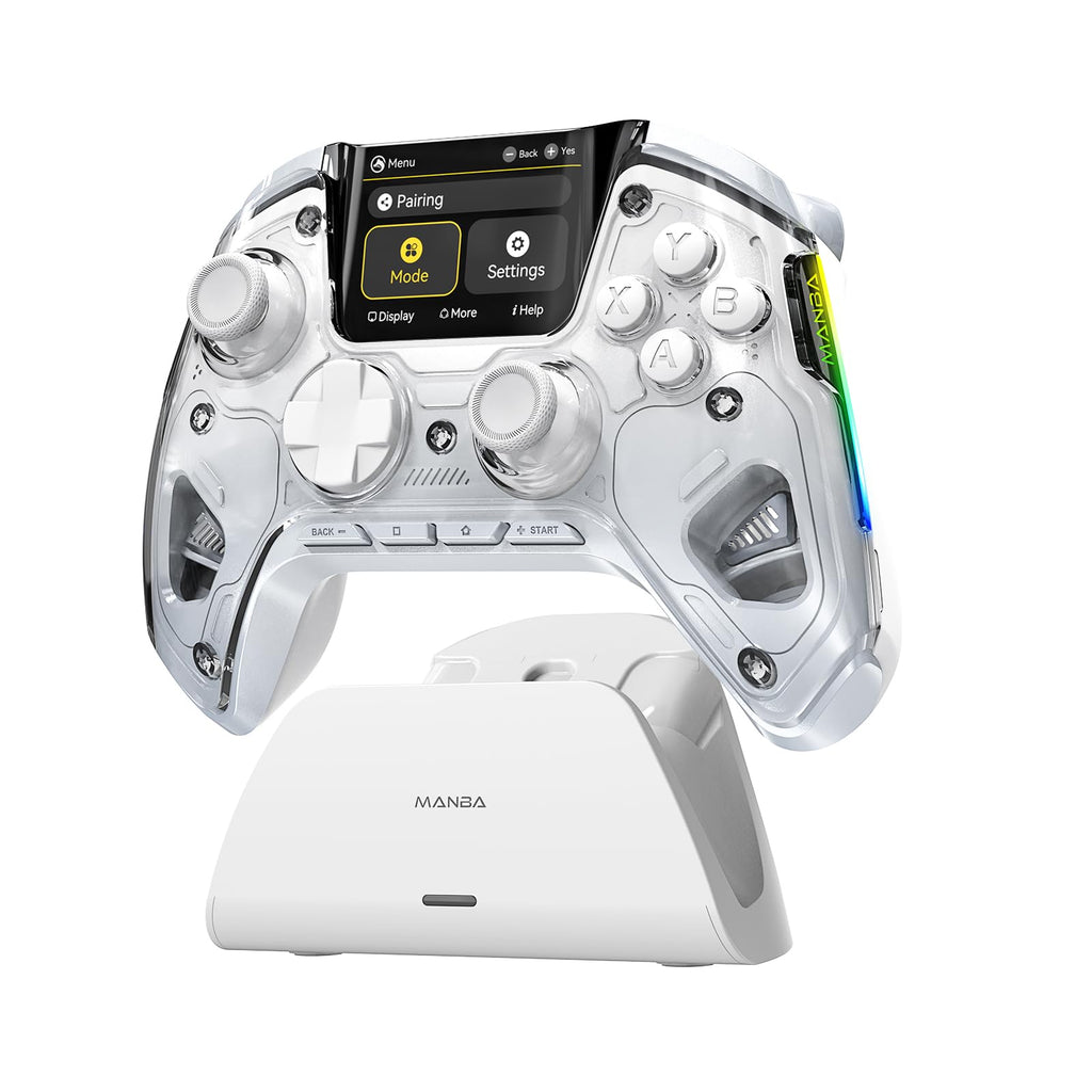 Wireless Gaming Controller with Display and Hall Sticks