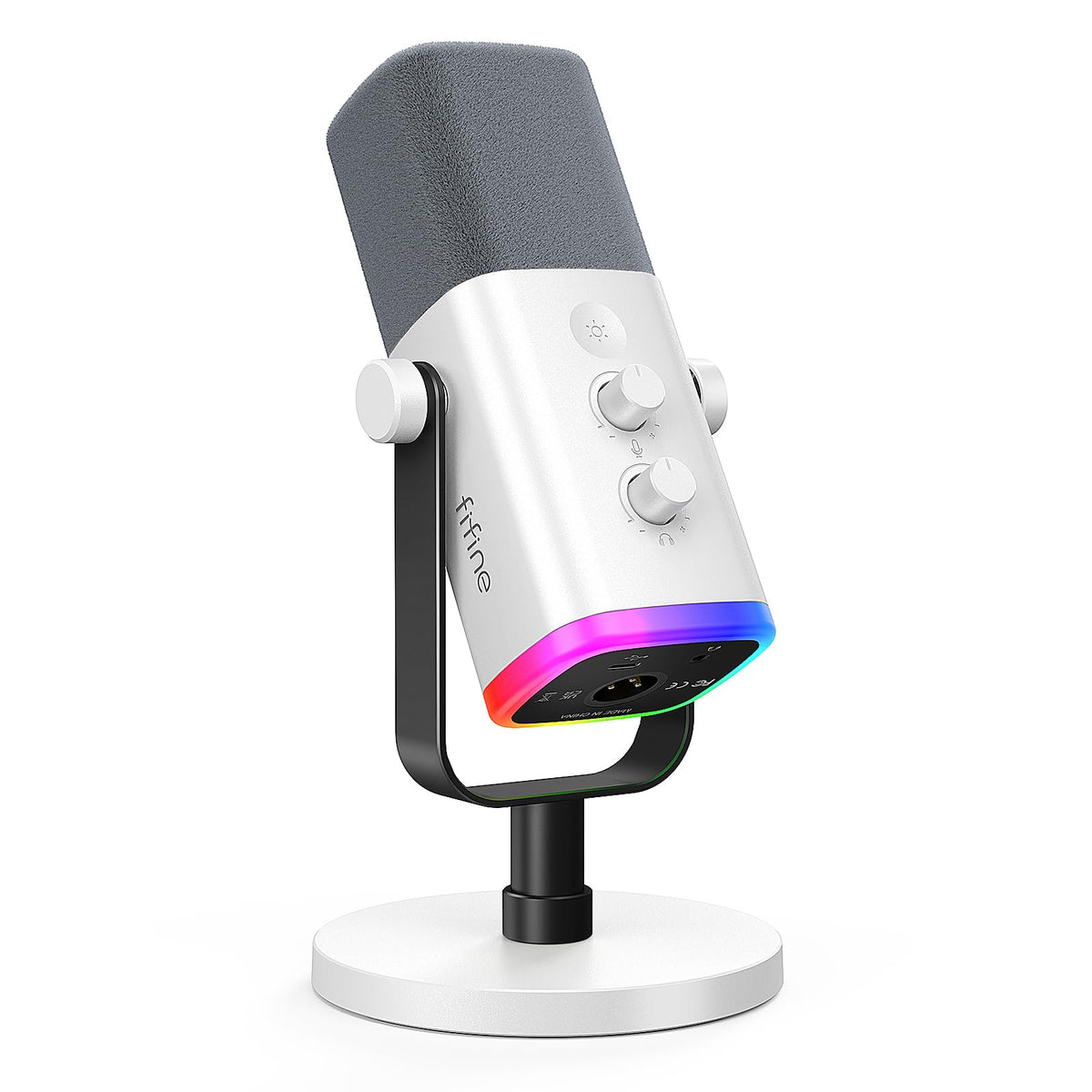 USB XLR Gaming Microphone with RGB and Mute Control