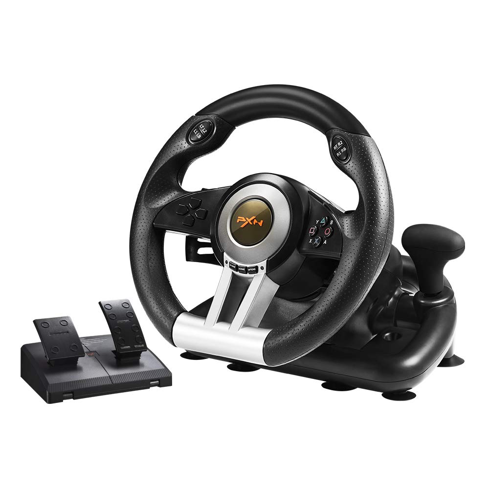 Gaming Racing Wheel with Pedals for PC and Console