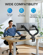 Dual Monitor Arm for 13 to 32 Inch Screens