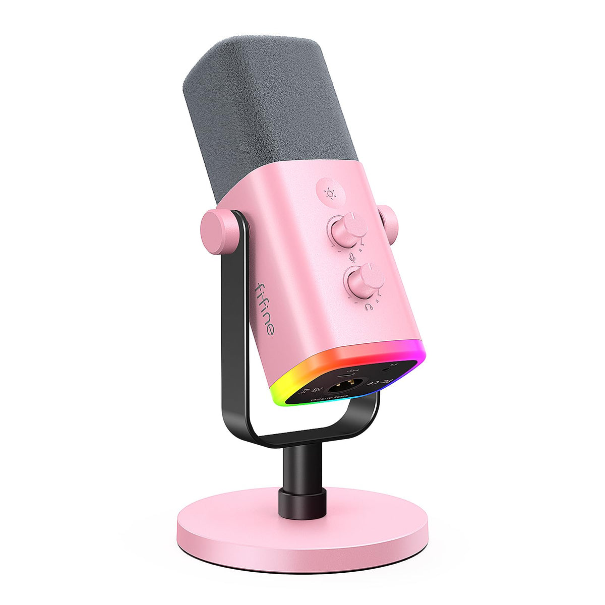 USB XLR Gaming Microphone with RGB and Mute Control