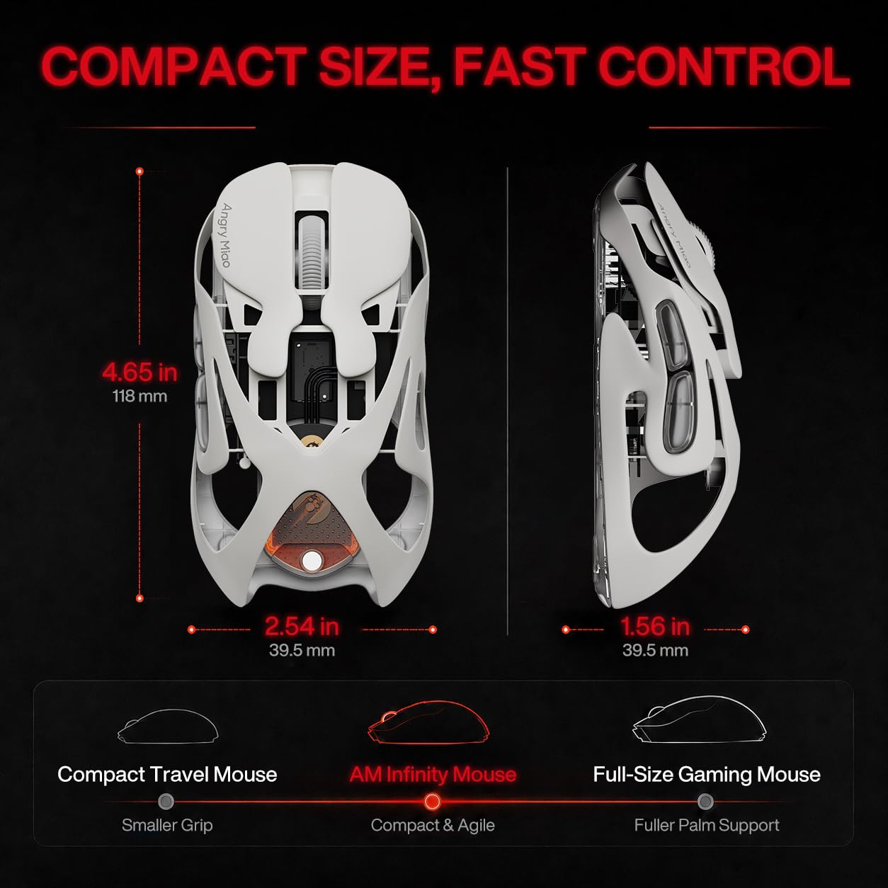 Wireless Gaming Mouse with 30K DPI and 8K Polling