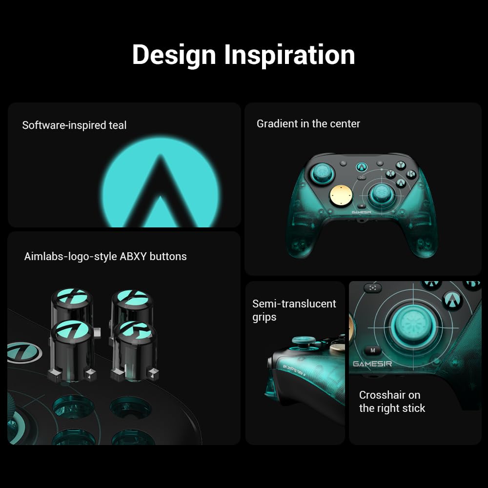 Wireless Gaming Controller with 8K Polling for PC