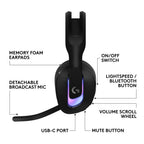 Wireless Gaming Headset with RGB and Advanced Audio