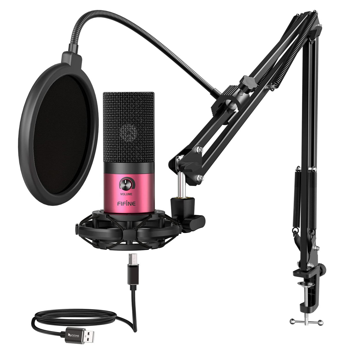 USB Condenser Gaming Microphone for Streaming and Recording