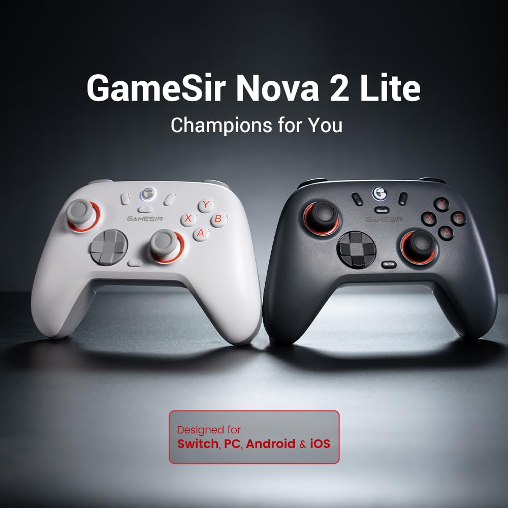 Wireless Gaming Controller with Hall Effect Sticks