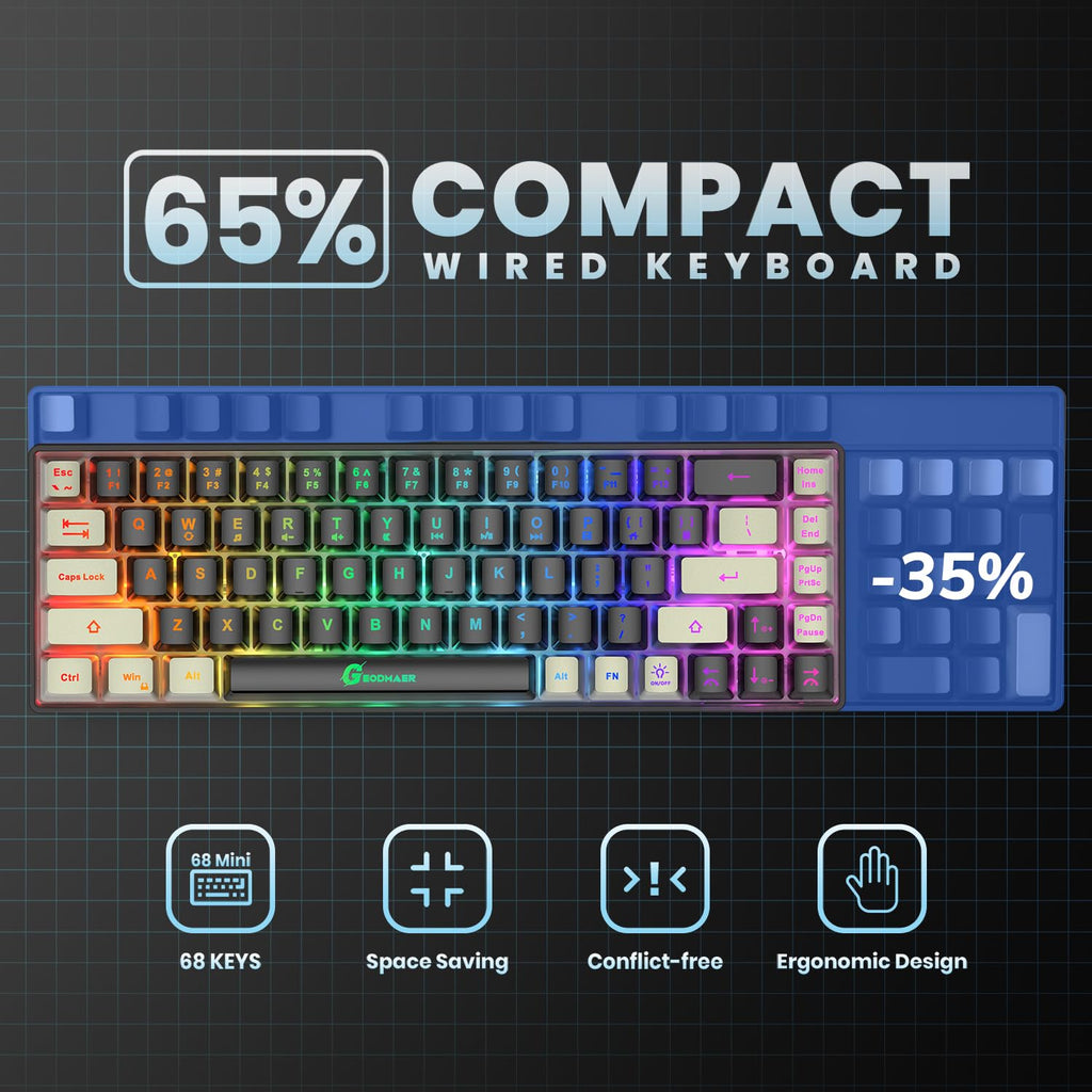Mechanical Gaming Keyboard with RGB Backlighting