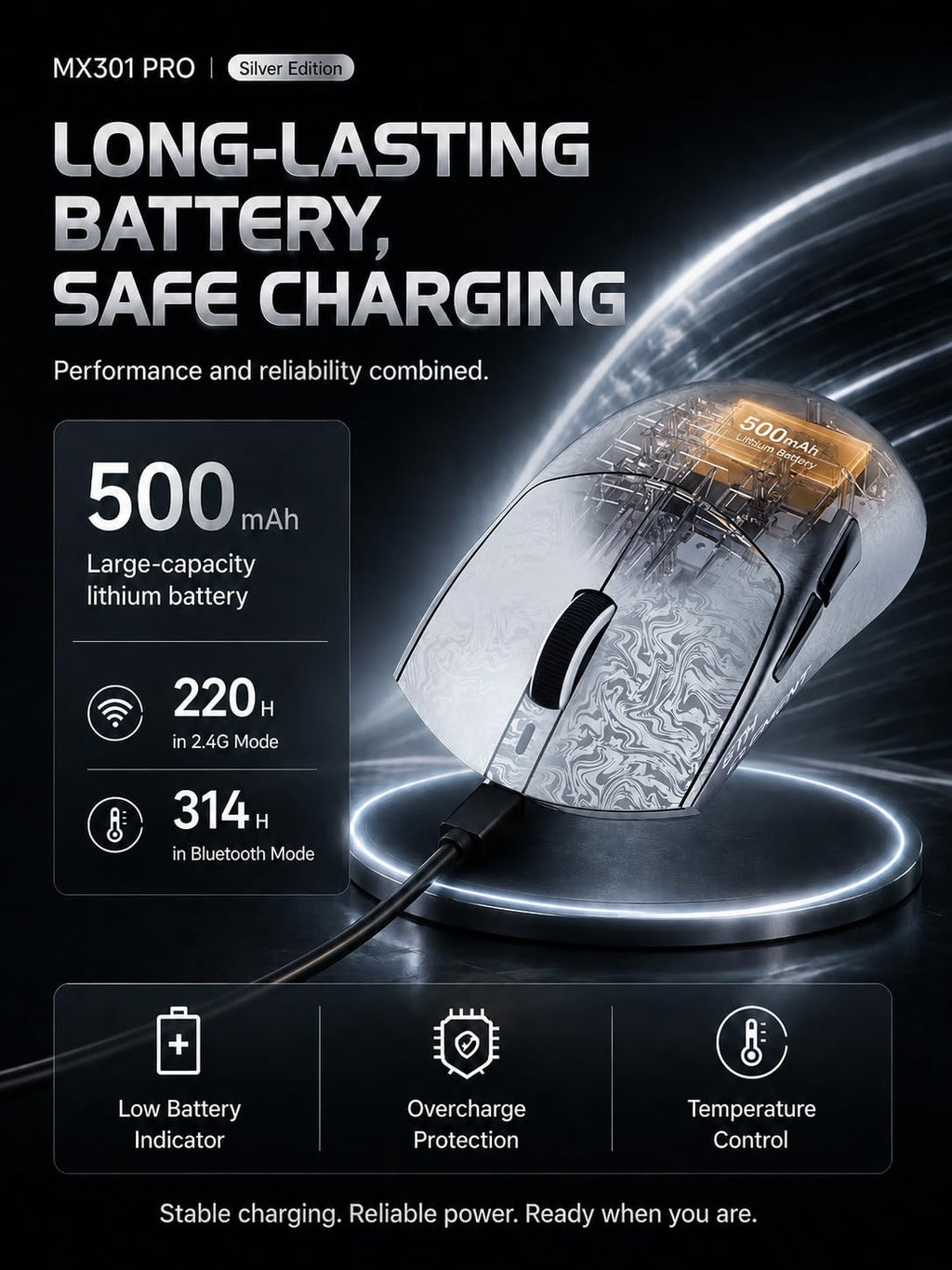 Lightweight Gaming Mouse with High Precision Sensor