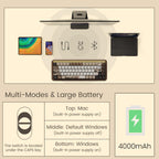 Wireless Mechanical Gaming Keyboard with Wood Frame