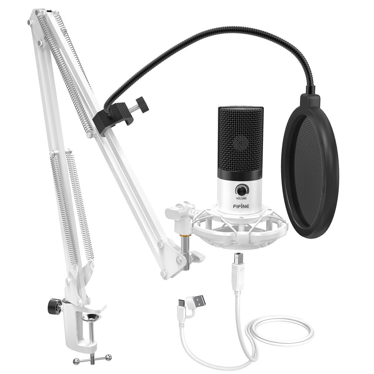 USB Condenser Gaming Microphone for Streaming and Recording