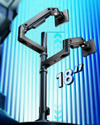 Dual Monitor Arm for 17 to 49 Inch Ultrawide Screens