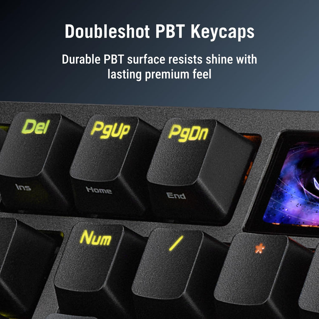 Wireless Gaming Keyboard with Hall Effect Switches
