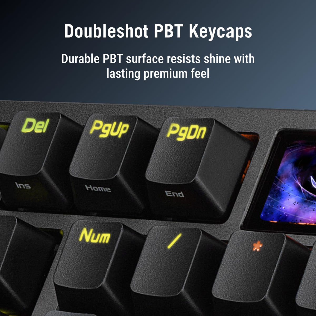 Wireless Gaming Keyboard with Hall Effect Switches