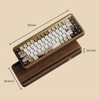Wireless Mechanical Gaming Keyboard with Wood Frame