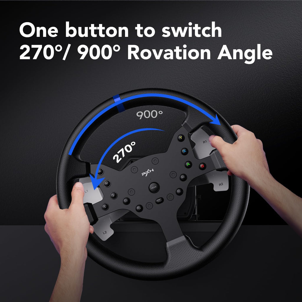 Force Feedback Racing Wheel with Pedals and Shifter