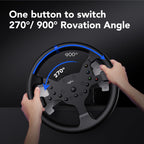 Force Feedback Racing Wheel with Pedals and Shifter