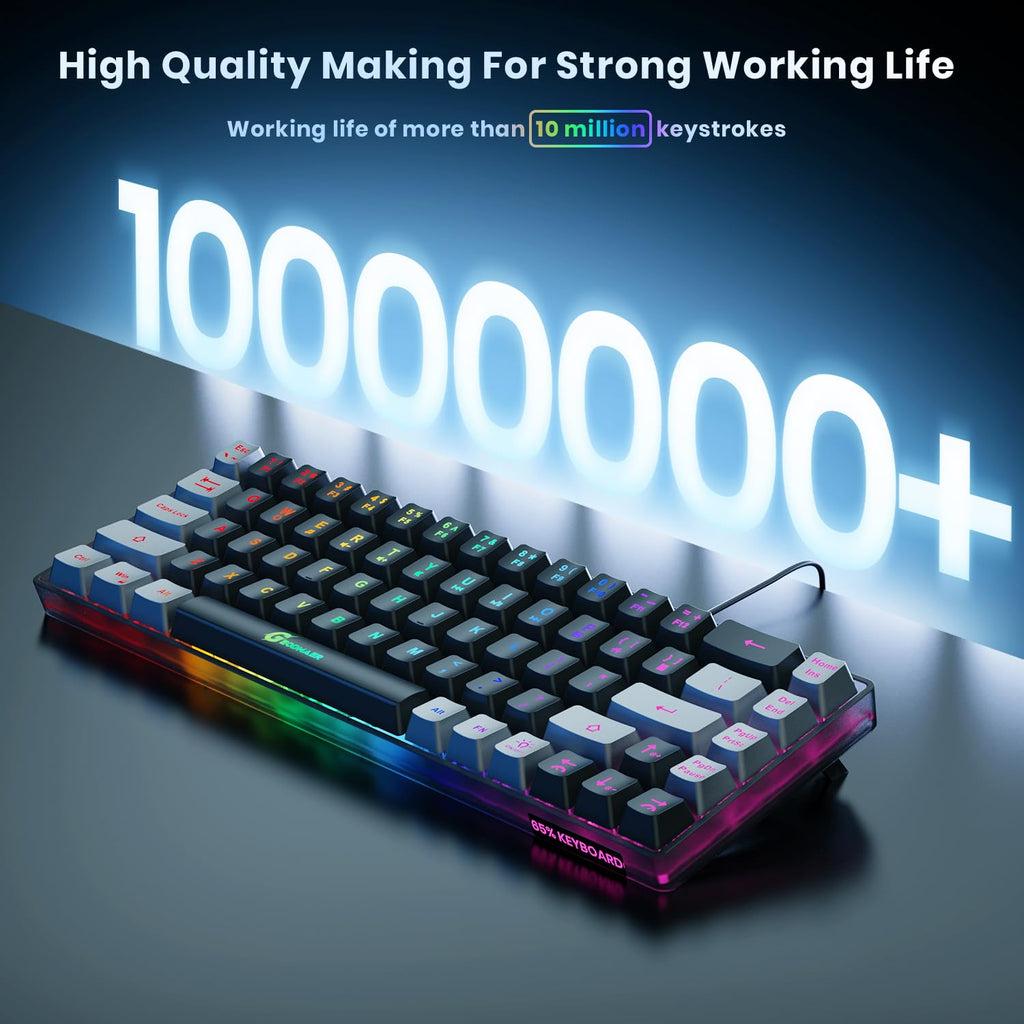 Mechanical Gaming Keyboard with RGB Backlighting