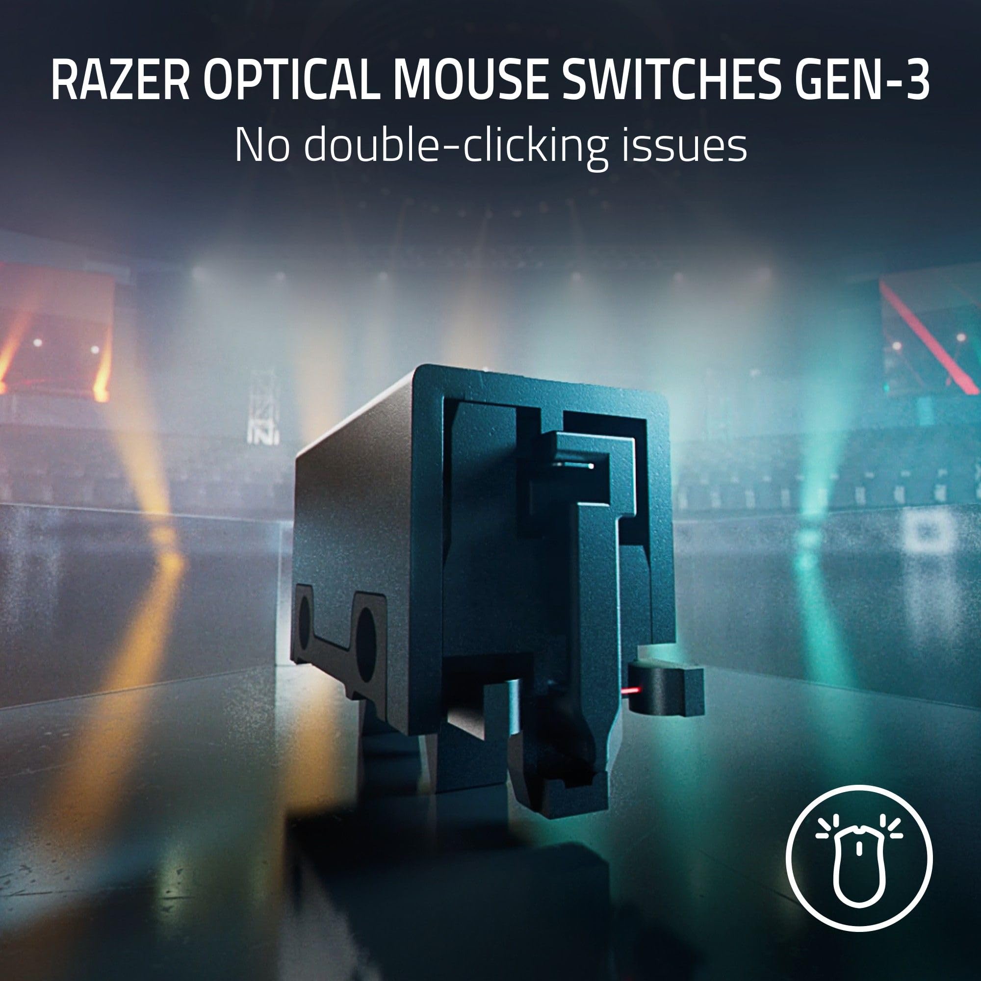Wireless Gaming Mouse with Ergonomic Esports Design