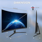 Curved Gaming Monitor with High Refresh Rate Display