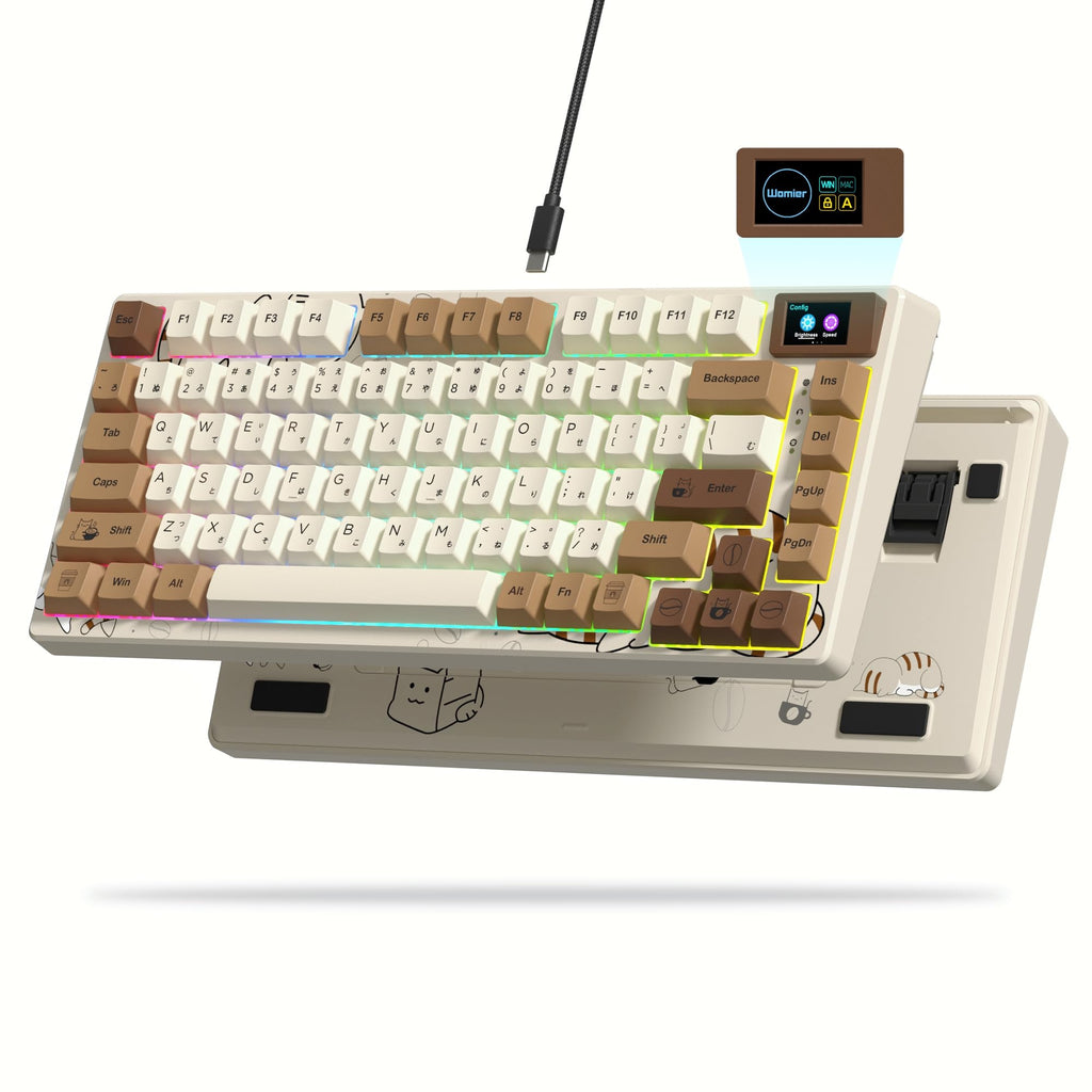 75% Gaming Keyboard with Color Display and Hot Swap