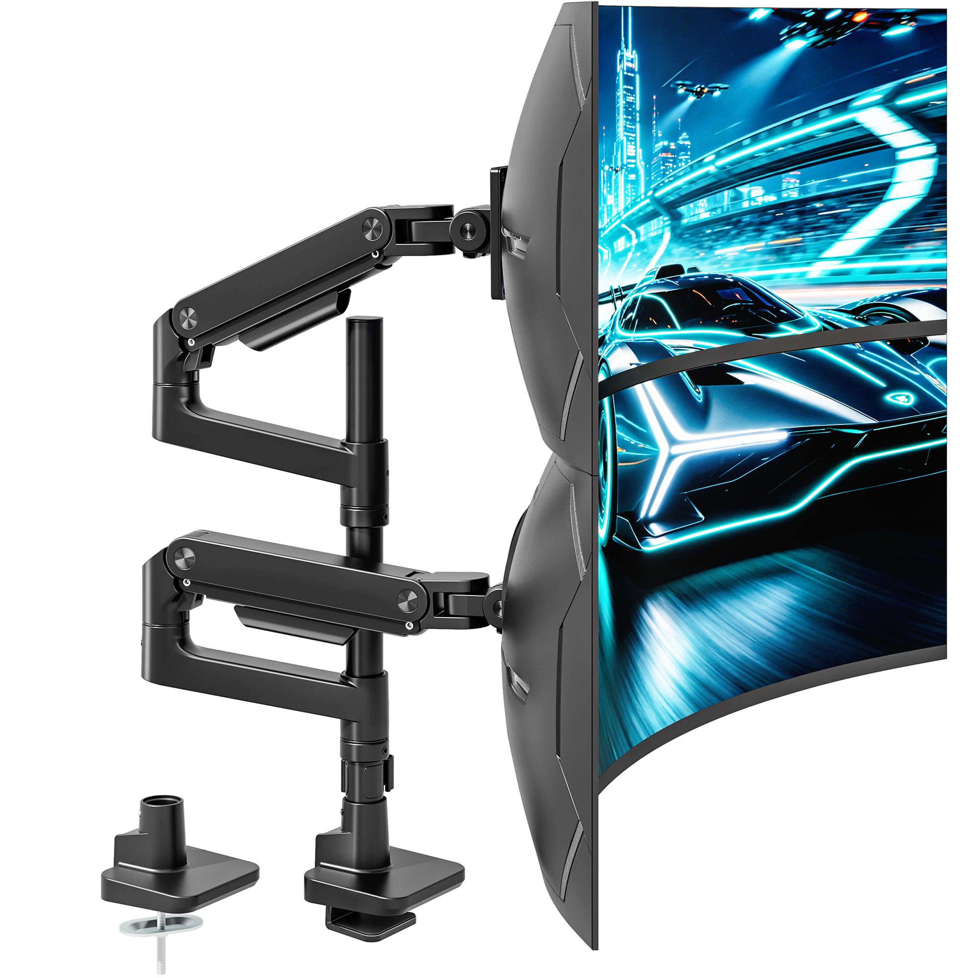 Monitor Arm Vertical Mount for 17 to 49 Inch Screens