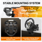 Gaming Racing Wheel with Pedals for PC and Console