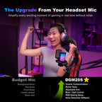 USB Gaming Microphone with Noise Cancellation and RGB