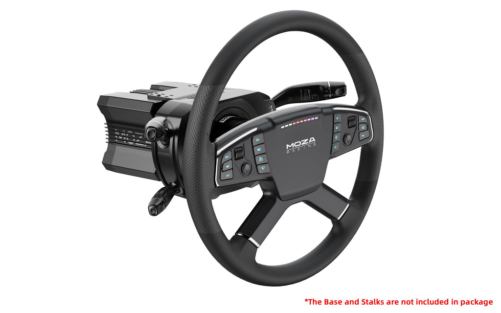 MOZA TSW Truck Wheel 400mm Round Sim Racing Steering Wheel with Aerospace-grade Aluminum Alloy Frame