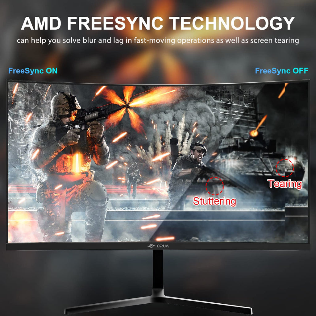 Curved Gaming Monitor with High Refresh Rate Display